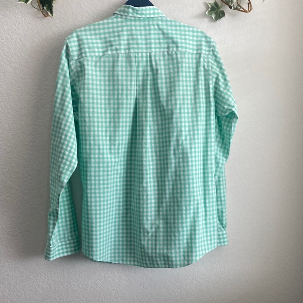 Brooks Brothers Green and White Gingham Casual Shirt - Picture 3 of 3
